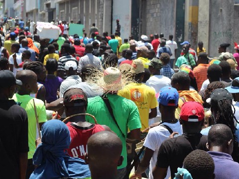 Anti-Martelly manifestation 5/1/2014
