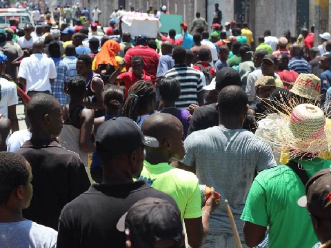 Anti-Martelly manifestation 5/1/2014