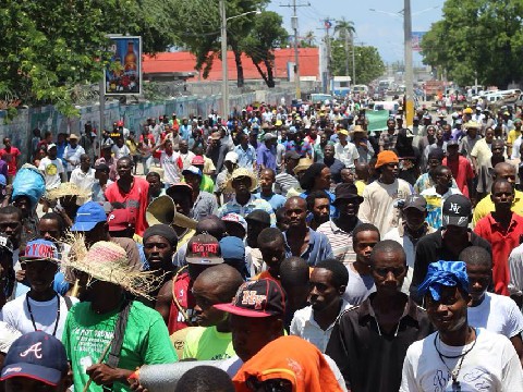 Anti-Martelly manifestation 5/1/2014