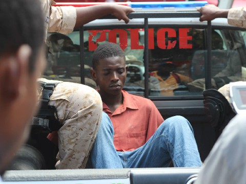 Arrest of student Fatal Markenson Brutalized for peaceful sit-down protest